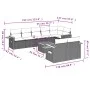 9-teiliges Gartensofa-Set mit beigen synthetischen Rattankissen von , Gartensets - Ref: Foro24-3259398, Preis: 662,96 €, Raba...