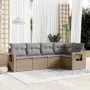 Garden sofa set with cushions 5 pieces beige synthetic rattan by , Garden sets - Ref: Foro24-3252466, Price: 373,41 €, Discou...