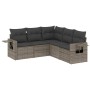 Garden sofa set with cushions 5 pieces gray synthetic rattan by , Garden sets - Ref: Foro24-3252487, Price: 345,23 €, Discoun...