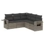 Garden sofa set with cushions 5 pieces gray synthetic rattan by , Garden sets - Ref: Foro24-3252487, Price: 339,93 €, Discoun...