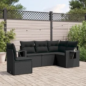 5-piece garden furniture set and black synthetic rattan cushions by , Garden sets - Ref: Foro24-3252502, Price: 377,59 €, Dis...