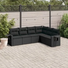 6-piece garden sofa set and black synthetic rattan cushions by , Garden sets - Ref: Foro24-3252542, Price: 438,46 €, Discount: %