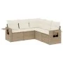 Garden sofa set with cushions 5 pieces beige synthetic rattan by , Garden sets - Ref: Foro24-3252485, Price: 401,26 €, Discou...