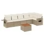 7-piece garden sofa set and beige synthetic rattan cushions by , Garden sets - Ref: Foro24-3256905, Price: 506,05 €, Discount: %