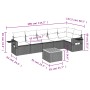 7-piece garden sofa set and beige synthetic rattan cushions by , Garden sets - Ref: Foro24-3256905, Price: 479,78 €, Discount: %