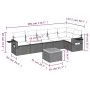 7-teiliges Gartensofa-Set mit grauen PE-Rattan-Kissen von , Gartensets - Ref: Foro24-3256907, Preis: 438,48 €, Rabatt: %