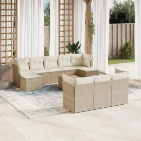 11-teiliges Gartensofa-Set mit beigen synthetischen Rattankissen von , Gartensets - Ref: Foro24-3223881, Preis: 684,47 €, Rab...