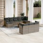 11-piece garden sofa set and gray synthetic rattan cushions by , Garden sets - Ref: Foro24-3223883, Price: 603,40 €, Discount: %