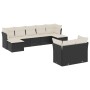8-teiliges Gartensofa-Set und schwarze synthetische Rattankissen von , Gartensets - Ref: Foro24-3250145, Preis: 537,55 €, Rab...