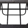 Sun lounger with black synthetic rattan cushion by vidaXL, Loungers - Ref: Foro24-46234, Price: 151,27 €, Discount: %