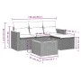 Garden sofa set with cushions 5 pieces gray synthetic rattan by , Garden sets - Ref: Foro24-3258315, Price: 283,59 €, Discoun...