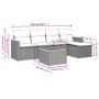 Set de muebles de jardín 6 pzas y cojines ratán sintético gris de , Conjuntos de jardín - Ref: Foro24-3258329, Precio: 340,46...