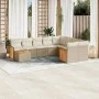 Garden sofa set with beige cushions 10 pieces synthetic rattan by , Garden sets - Ref: Foro24-3260399, Price: 689,13 €, Disco...