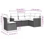 Garden sofa set with cushions 5 pieces beige synthetic rattan by , Garden sets - Ref: Foro24-3258376, Price: 368,22 €, Discou...