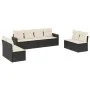 8-teiliges Gartensofa-Set und schwarze synthetische Rattankissen von , Gartensets - Ref: Foro24-3258290, Preis: 437,32 €, Rab...