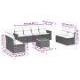 9-piece garden sofa set with beige synthetic rattan cushions by , Garden sets - Ref: Foro24-3258299, Price: 527,40 €, Discoun...