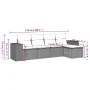 Garden sofa set with cushions 5 pieces beige synthetic rattan by , Garden sets - Ref: Foro24-3254826, Price: 350,46 €, Discou...