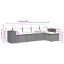 Gartensofa-Set mit Kissen, 5-teilig, beiges synthetisches Rattan von , Gartensets - Ref: Foro24-3254826, Preis: 351,02 €, Rab...