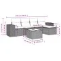 6-piece garden sofa set and black synthetic rattan cushions by , Garden sets - Ref: Foro24-3254832, Price: 393,30 €, Discount: %