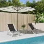 Folding beach chairs 2 units aluminum and black textilene by , Garden chairs - Ref: Foro24-360168, Price: 103,99 €, Discount: %