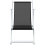 Folding beach chairs 2 units aluminum and black textilene by , Garden chairs - Ref: Foro24-360168, Price: 99,14 €, Discount: %