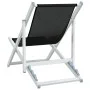 Folding beach chairs 2 units aluminum and black textilene by , Garden chairs - Ref: Foro24-360168, Price: 103,99 €, Discount: %