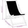 Klappbare Strandkörbe 2 Einheiten aus Aluminium und schwarzem Textilene von , Gartenstühle - Ref: Foro24-360168, Preis: 99,56...