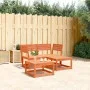Juego de sofás de jardín 3 pzas madera maciza pino marrón cera de , Conjuntos de jardín - Ref: Foro24-3216987, Precio: 269,27...