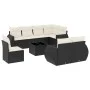 8-piece garden sofa set and black synthetic rattan cushions by , Modular outdoor sofas - Ref: Foro24-3221645, Price: 615,19 €...