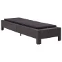 Tumbona con cojín de ratán sintético negro de vidaXL, Tumbonas - Ref: Foro24-46237, Precio: 157,34 €, Descuento: %