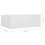 Mesitas noche flotante 2 uds contrachapada blanco 40x30x15 cm de vidaXL, Mesitas de noche - Ref: Foro24-800319, Precio: 45,01...