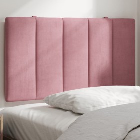 Cabecero de cama acolchado terciopelo rosa 80 cm