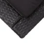 Tumbona con cojín de ratán sintético negro de vidaXL, Tumbonas - Ref: Foro24-46237, Precio: 157,34 €, Descuento: %