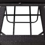 Sun lounger with black synthetic rattan cushion by vidaXL, Loungers - Ref: Foro24-46237, Price: 167,51 €, Discount: %