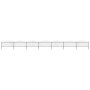 Gartenzaun mit Speerspitze aus schwarzem Stahl (0,5–0,75) x 11,9 m von vidaXL, Zaunpaneele - Ref: Foro24-277709, Preis: 328,6...