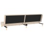 2-seater sofa bed with two pillows in cream fabric by , Sofas - Ref: Foro24-375890, Price: 252,24 €, Discount: %