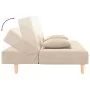 2-seater sofa bed with two pillows in cream fabric by , Sofas - Ref: Foro24-375890, Price: 247,90 €, Discount: %