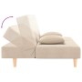 2-Sitzer-Schlafsofa mit zwei Kissen aus cremefarbenem Stoff von , Sofas - Ref: Foro24-375890, Preis: 252,24 €, Rabatt: %