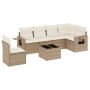 7-teiliges Gartensofa-Set und beige synthetische Rattankissen von , Gartensets - Ref: Foro24-3252575, Preis: 546,79 €, Rabatt: %