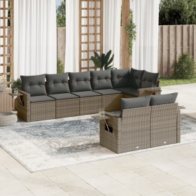8-piece garden sofa set and gray synthetic rattan cushions by , Garden sets - Ref: Foro24-3252757, Price: 577,98 €, Discount: %