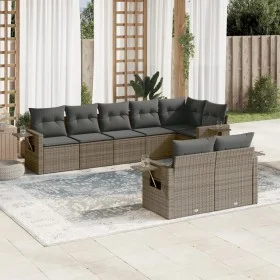 8-piece garden sofa set and gray synthetic rattan cushions by , Garden sets - Ref: Foro24-3252757, Price: 550,77 €, Discount: %