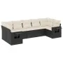 7-piece garden dining set and black synthetic rattan cushions by , Garden sets - Ref: Foro24-3252923, Price: 448,83 €, Discou...