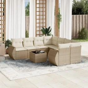 9-piece garden sofa set with beige synthetic rattan cushions by , Garden sets - Ref: Foro24-3253495, Price: 654,55 €, Discoun...