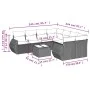 9-teiliges Gartensofa-Set mit beigen synthetischen Rattankissen von , Gartensets - Ref: Foro24-3253495, Preis: 654,55 €, Raba...