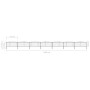 Garden fence with black steel spearhead (0.5-0.75)x11.9m by vidaXL, fence panels - Ref: Foro24-277709, Price: 328,65 €, Disco...