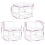 5-teilige Gartensofagarnitur mit wachsbraunen Kissen aus Kiefernholz von , Gartensets - Ref: Foro24-3217012, Preis: 560,91 €,...