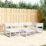 Garden sofa set 6 pieces solid white pine wood by , Garden sets - Ref: Foro24-3217031, Price: 534,53 €, Discount: %