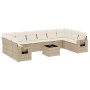 11-piece garden sofa set with beige synthetic rattan cushions by , Garden sets - Ref: Foro24-3253015, Price: 711,76 €, Discou...