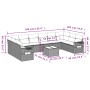 11-piece garden sofa set with beige synthetic rattan cushions by , Garden sets - Ref: Foro24-3253015, Price: 711,76 €, Discou...