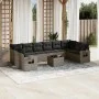 11-piece garden sofa set and gray synthetic rattan cushions by , Garden sets - Ref: Foro24-3253017, Price: 670,85 €, Discount: %